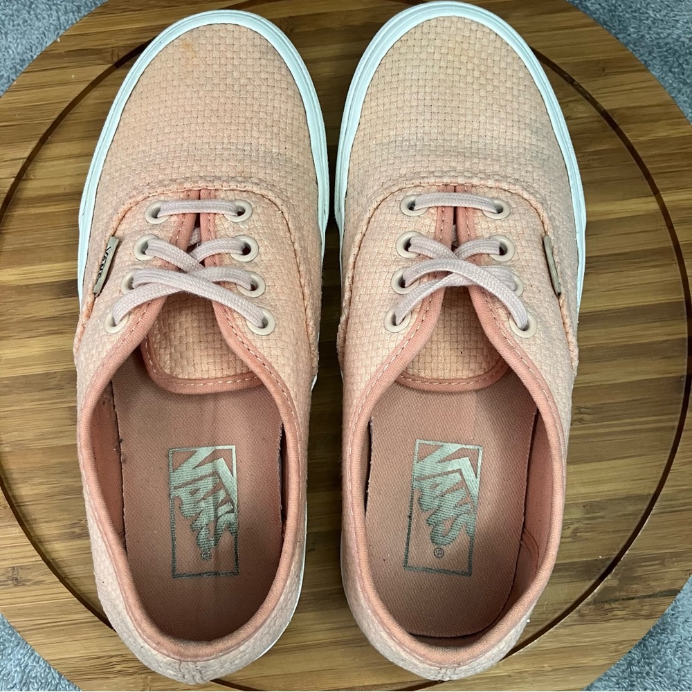 VANS Authentic woven check women's shoes size 6.5 skateboard sneakers - Picture 4 of 8